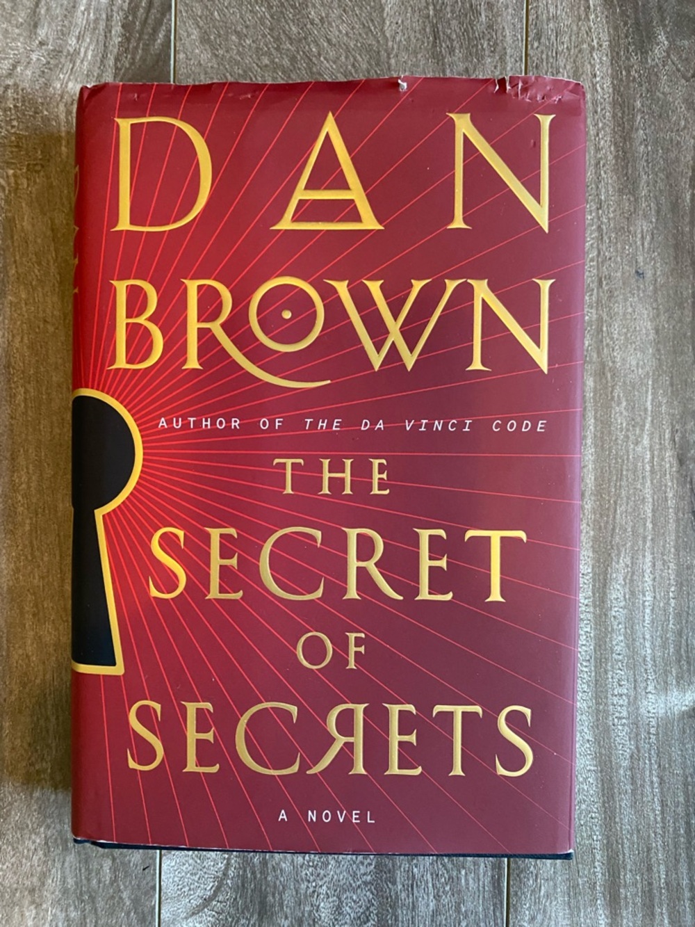 Dan Brown "The Secret of Secrets" Hardcover - Red & Gold
